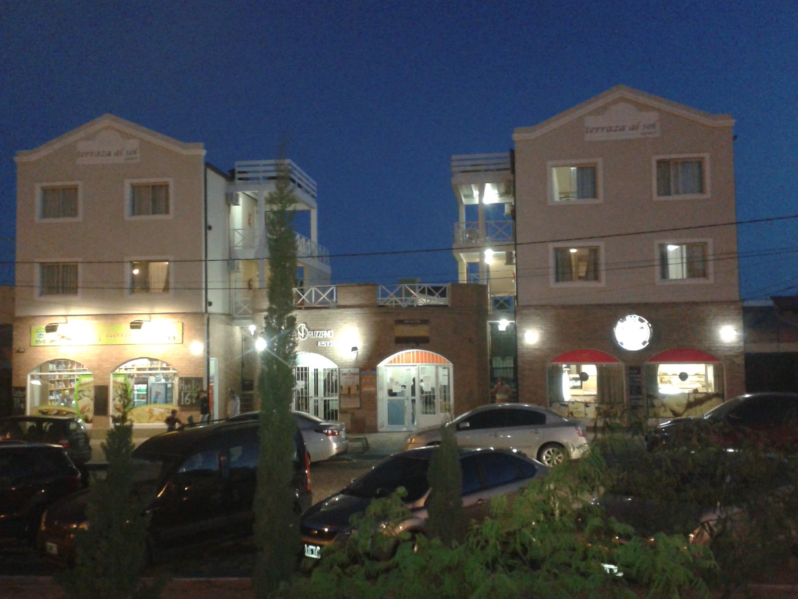 The complex at night