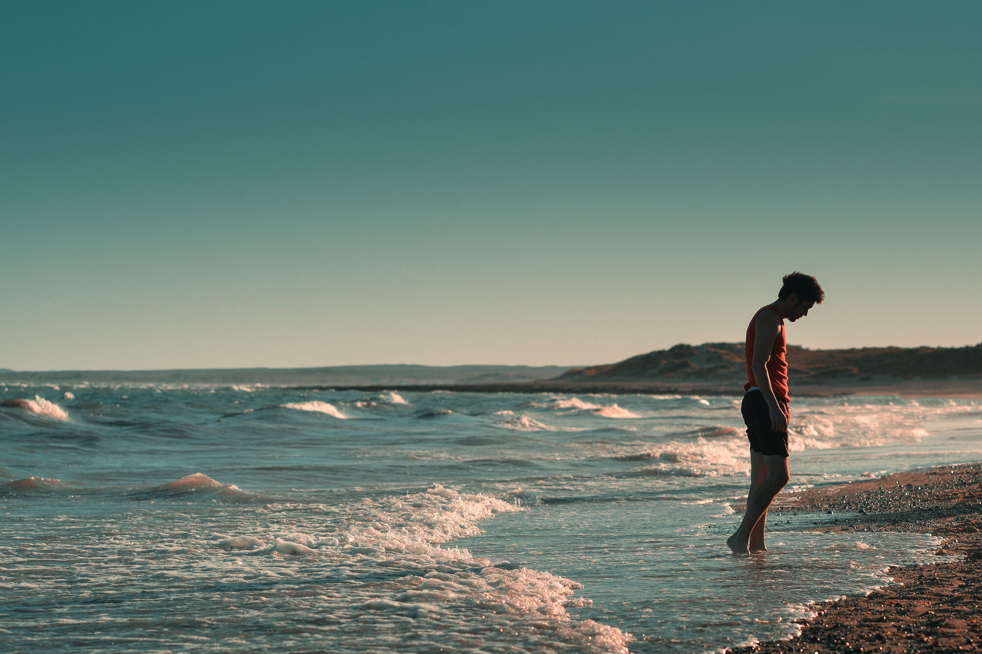 The sea at Las Grutas