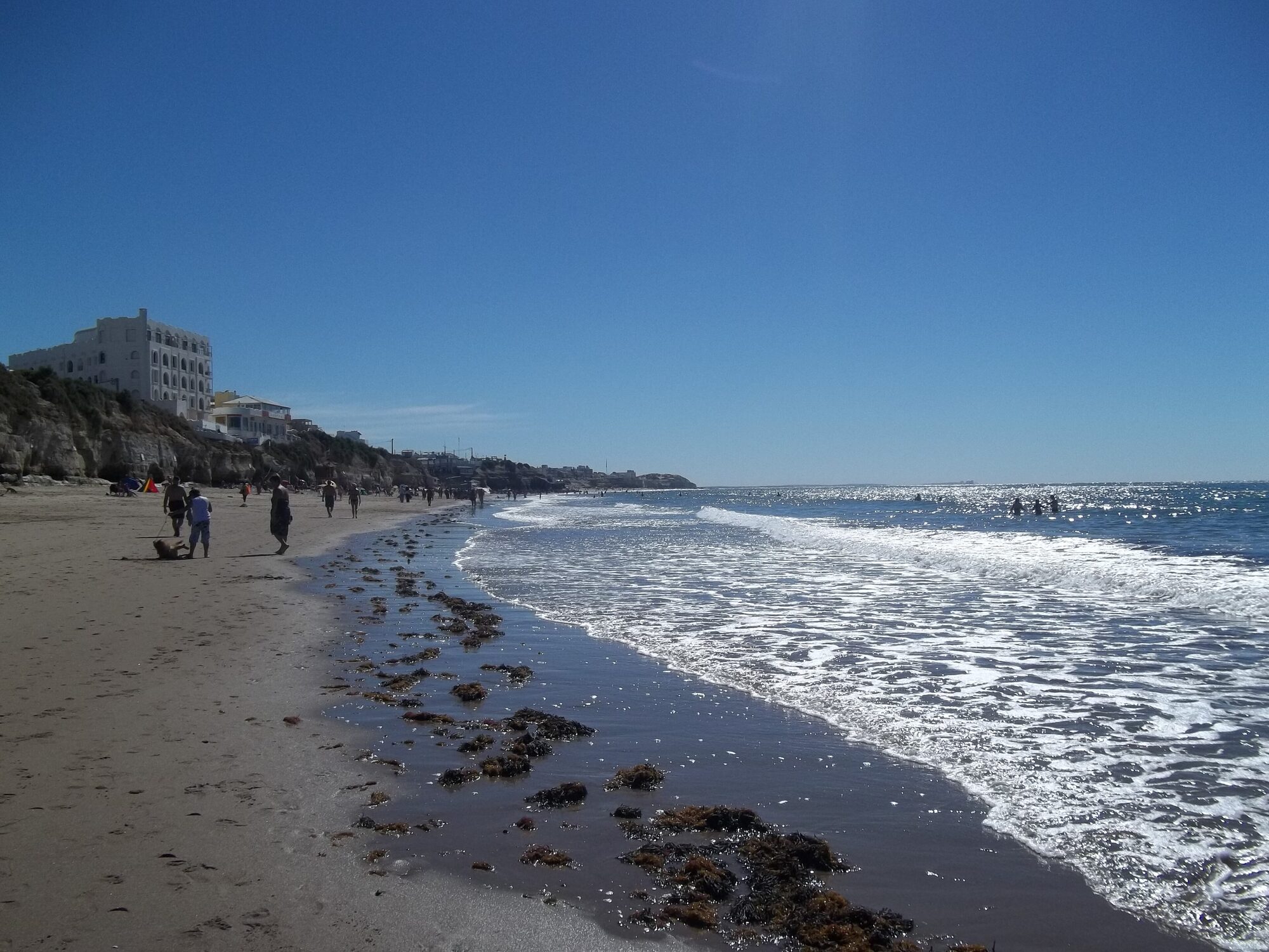 The Las Grutas coastline